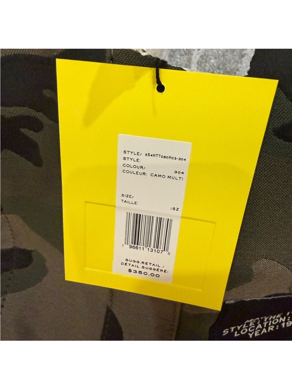 Marc Jacobs Camouflage Canvas Tote in Olive and Black - Picture 6 of 7